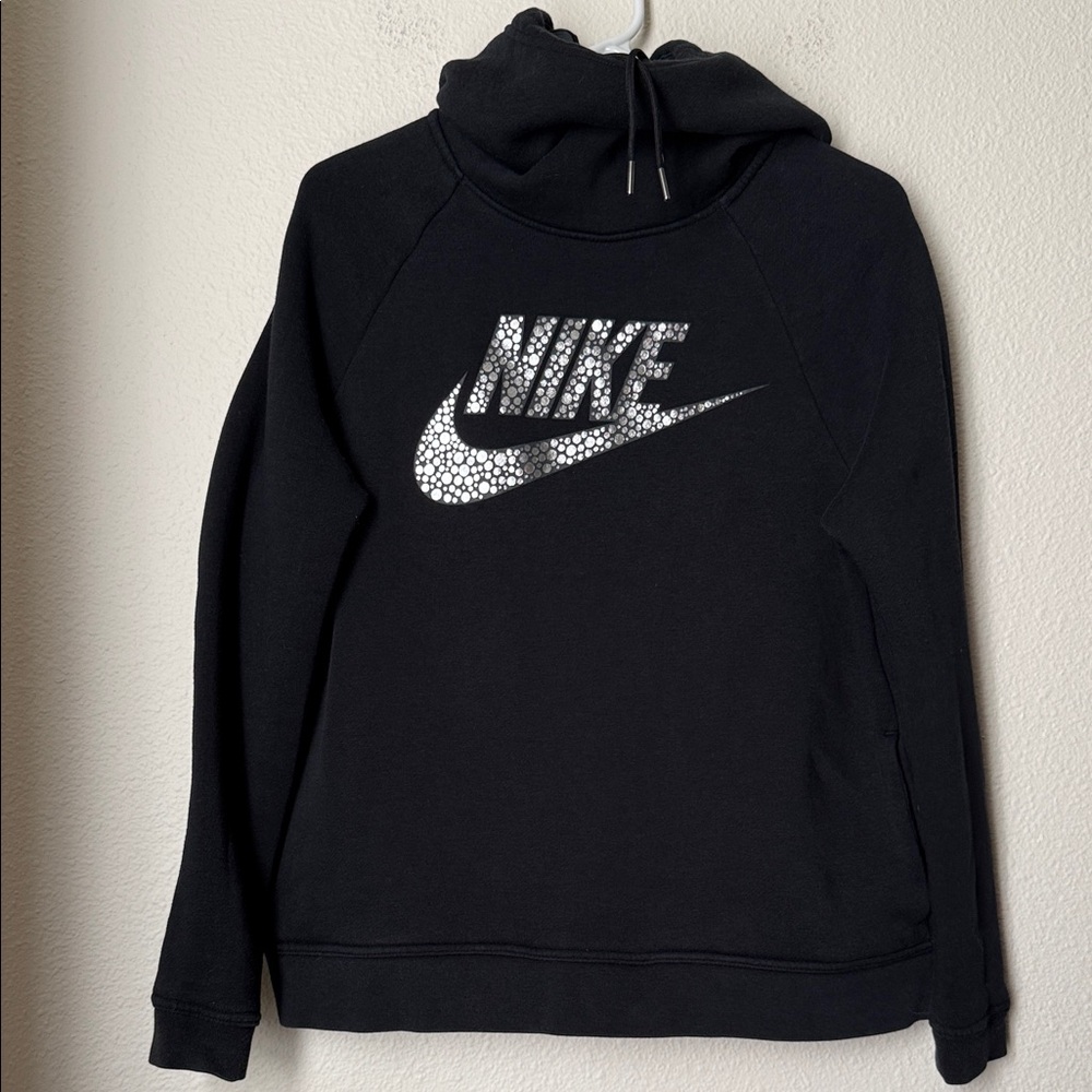 Nike  Women's Rally Funnel Neck Metallic Pullover
